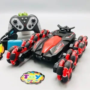 2.4GHz Remote & Watch Control 8 Wheels Stunt Spray Car