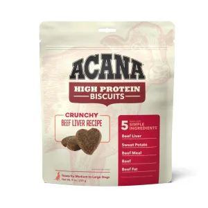 Acana High Protein Beef Recipe Biscuits Dogs Treats