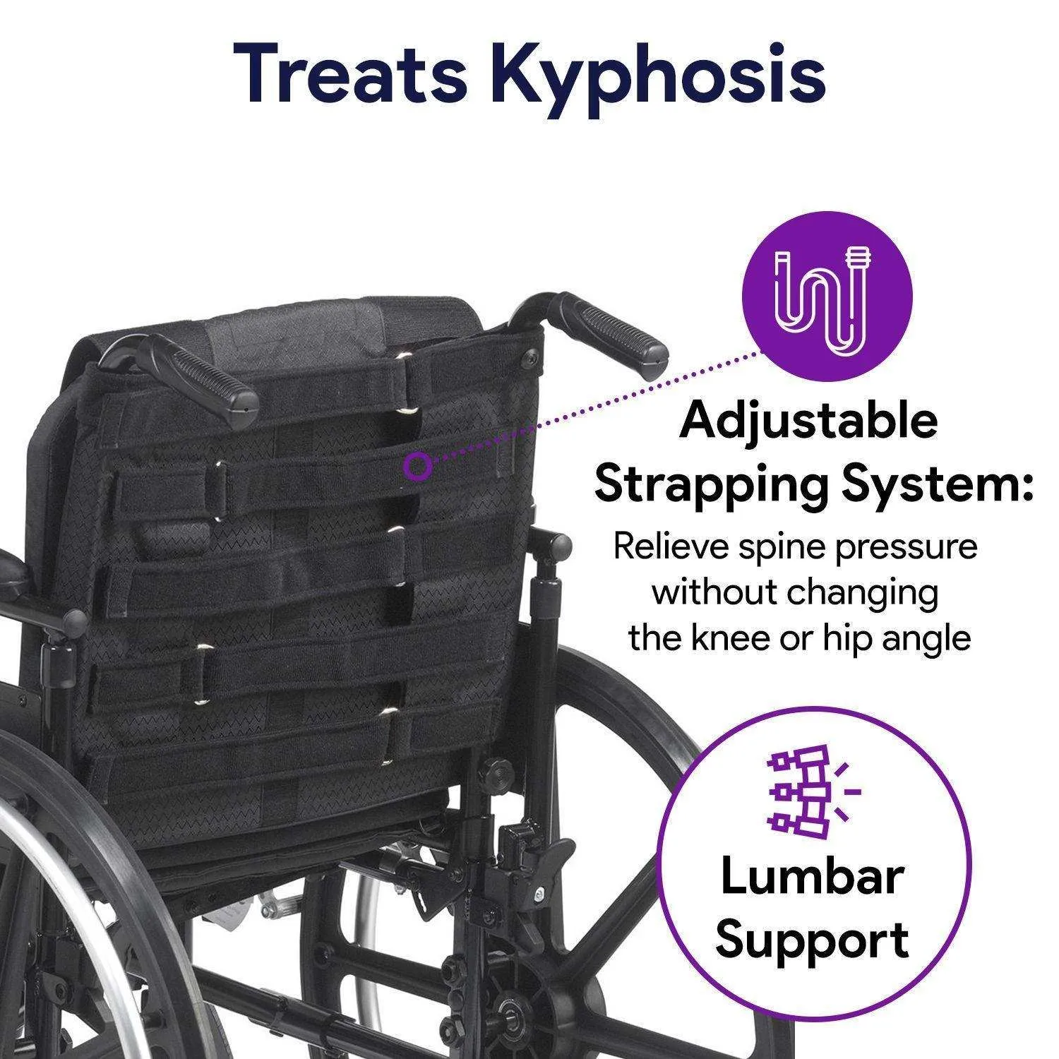 Adjustable Tension Back Cushion - Kyphosis Pain Relief