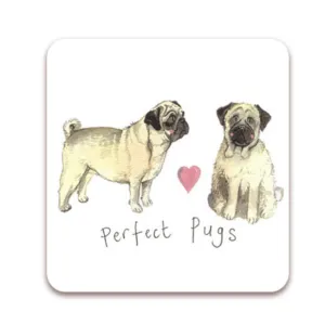Alex Clark Perfect Pugs Coaster