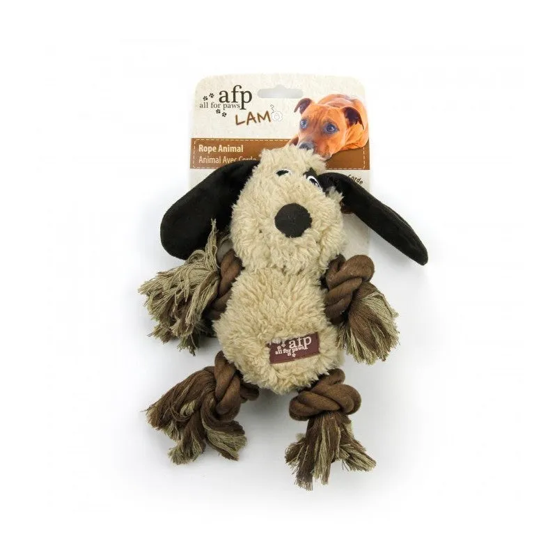 All For Paws Lamb Rope Toys 4-Knot Dog Toy