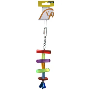 Avi One Bird Toy Acrylic Splillikin Bunch with Bell