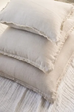 Beige So Soft Linen Pillows