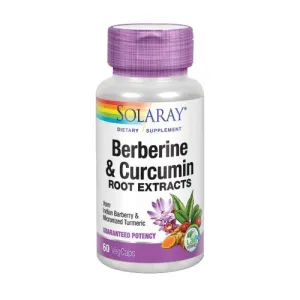 Berberine & Curcumin 60 Veg Caps By Solaray