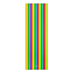 Best Rainbow Foam Yoga Mat, Colorful Gay Pride Lightweight 0.25" thick Mat - Printed in USA (Size: 24″x72")
