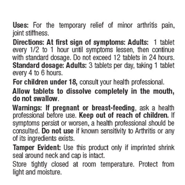 BHI Arthritis, 100 tab BZ0002
