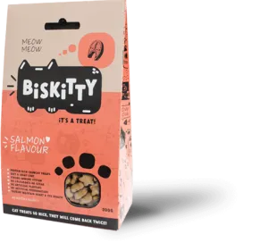 Biskitty cat biscuit treats salmon flavour 200g