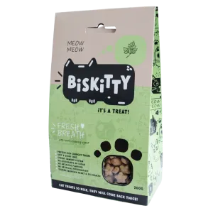 Biskitty Fresh Breath Cat Biscuit Treats