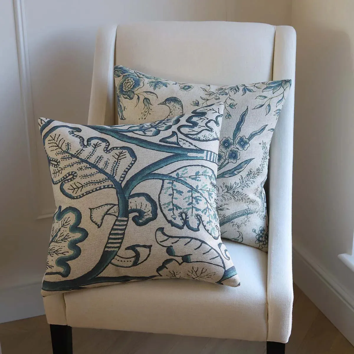 Blanchette Navy Cushion with Feather Inner 50cm x 50cm