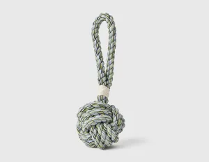 Blue Boho Celtic Knot Tie Rope Dog Toy