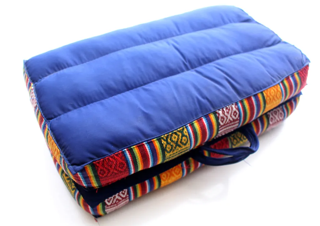 Blue Foldable Large Mediation and Yoga Cushion