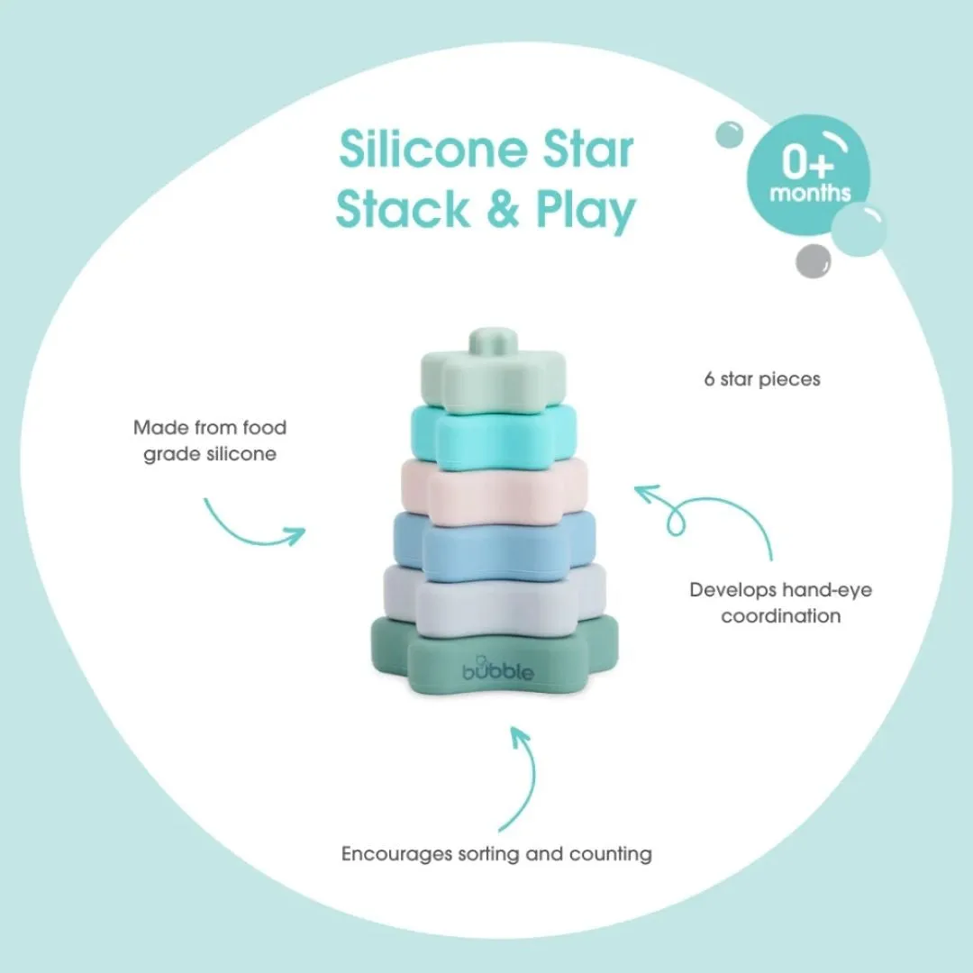 Bubble Silicone Star Stack & Play (0m )