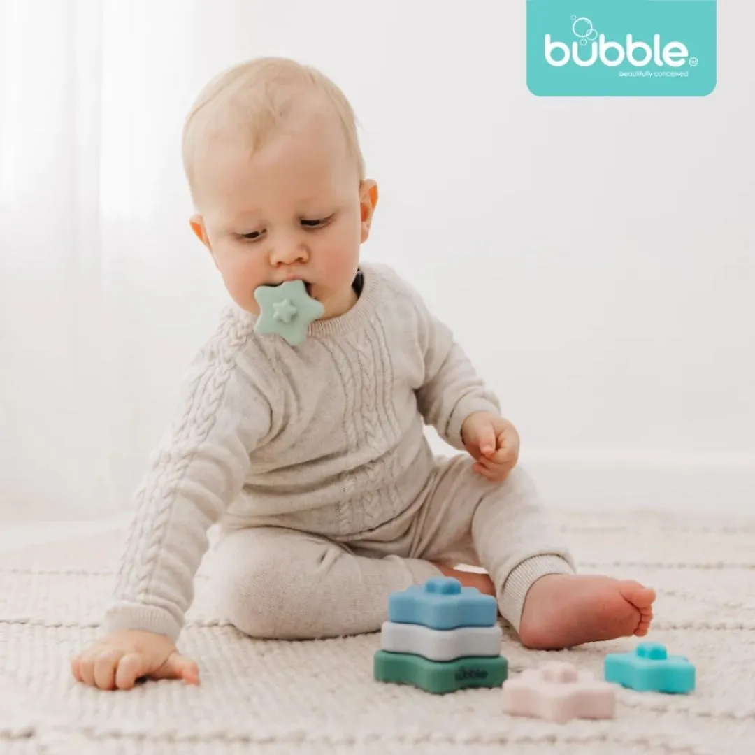 Bubble Silicone Star Stack & Play (0m )