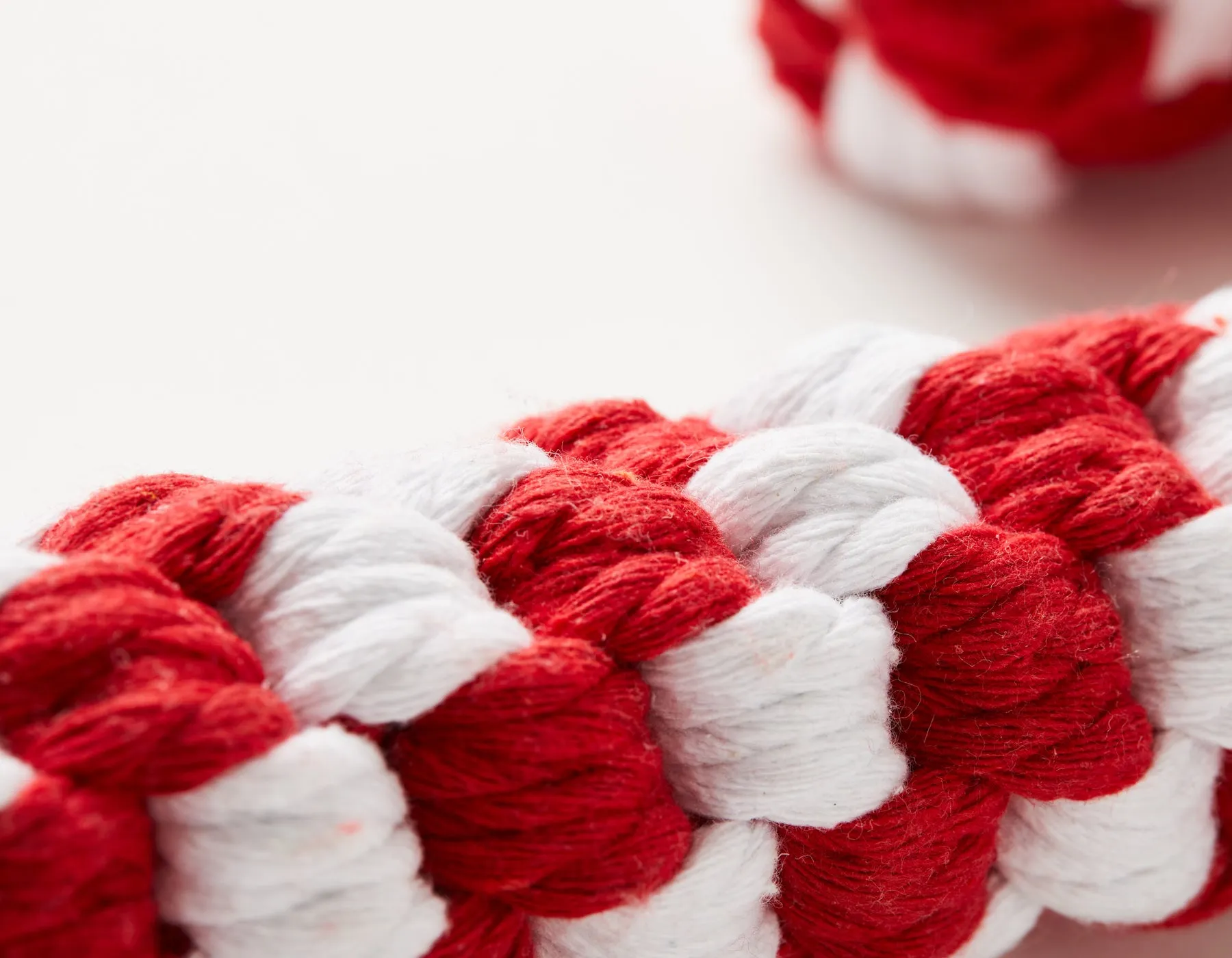 Candy Cane Rope Dog Toy