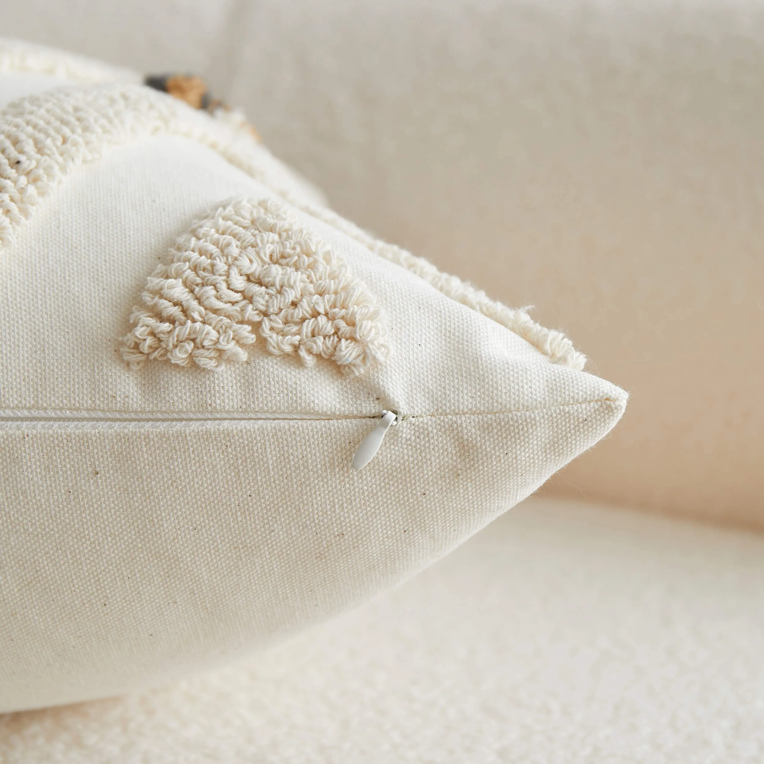 Chevron Tufted Lumbar Pillow