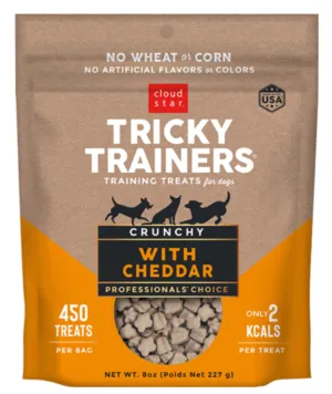 Cloud Star Tricky Trainers Crunchy - Cheddar Flavour Dog Treats (8oz/227g)