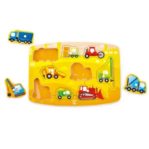 hape toys construction wooden peg puzzle