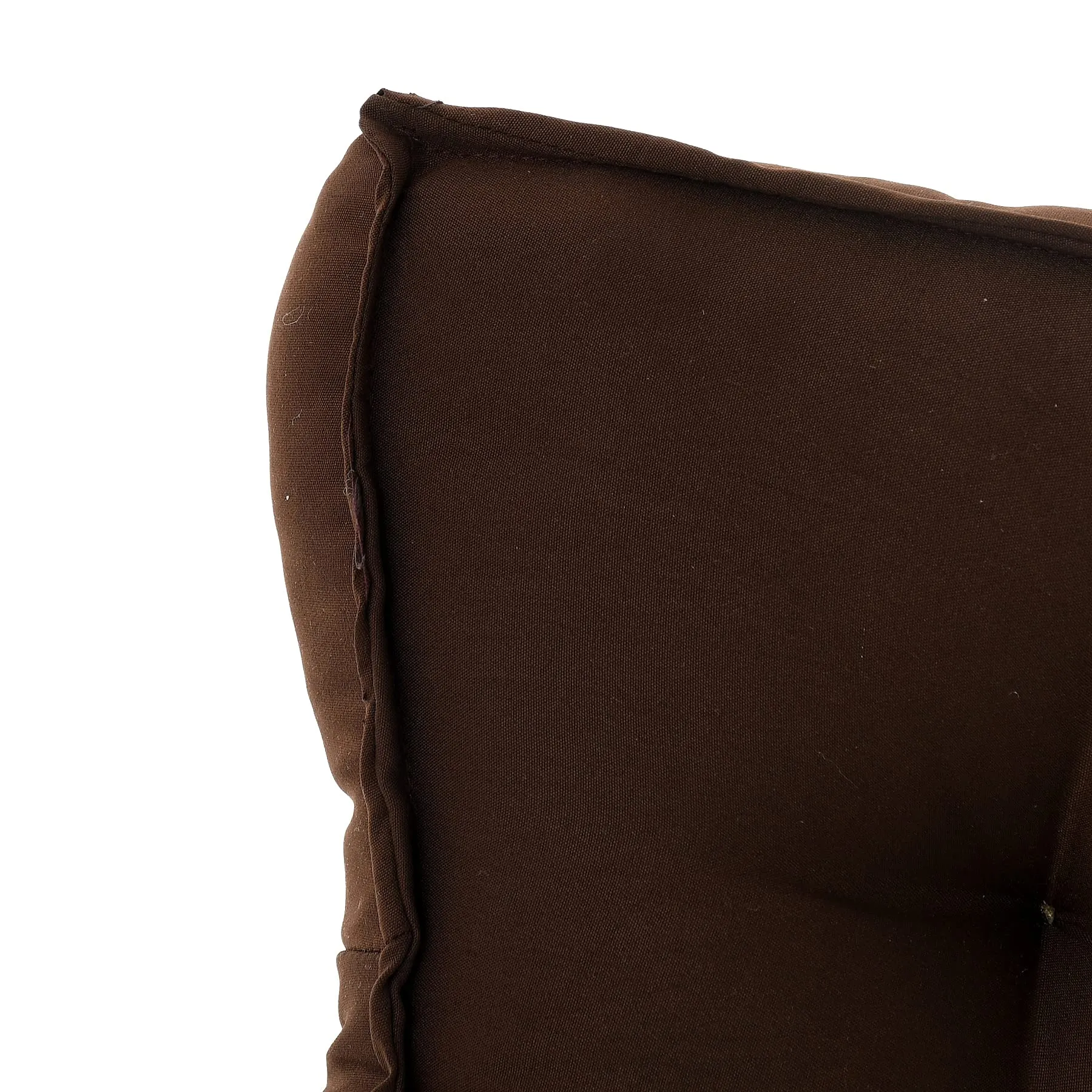 Heart Home Microfiber Square Chair Pad Seat Cushion for Car Pad, Office Chair, Indoor/Outdoor, Dining Living Room, Kitchen-Pack of 4, 18 * 18 Inch (Brown)