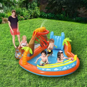 Inflatable Kids Pool Set with Slide & Games - Bestway