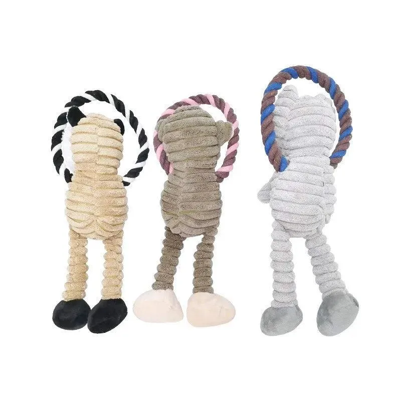 Jungle Pals Squeaky Dog Toy Collection - Safari Animal