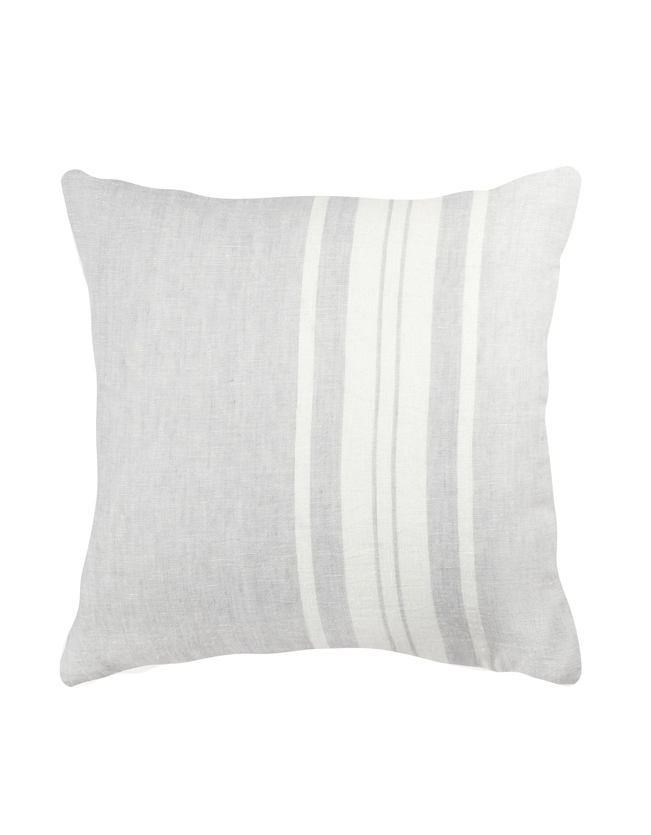 Light Grey Bold Stripes So Soft Linen Pillows