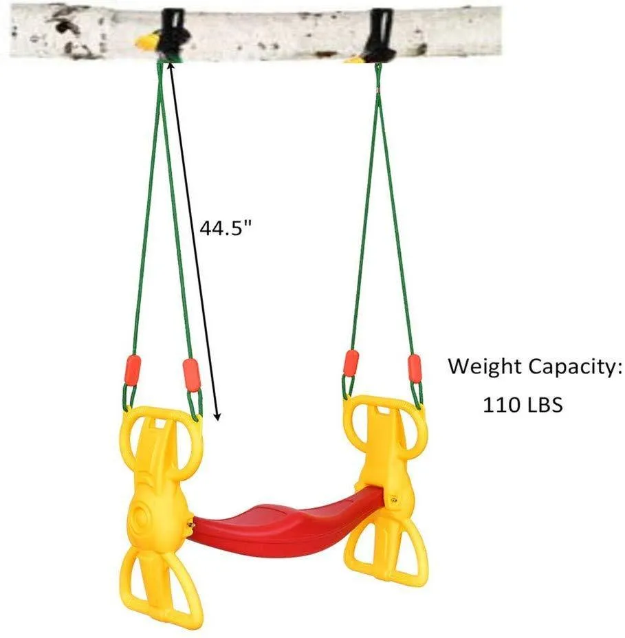 Multi-Child Swing Set Back to Back Rider Glider