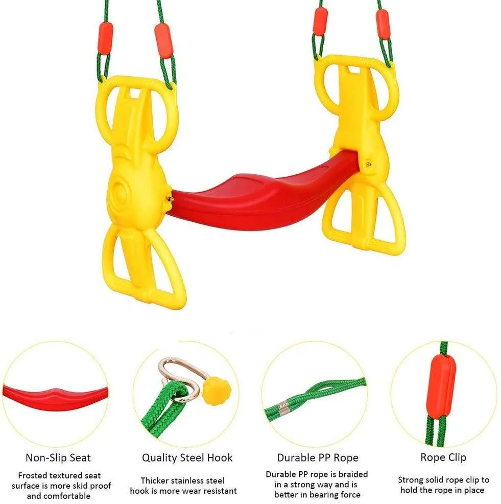 Multi-Child Swing Set Back to Back Rider Glider