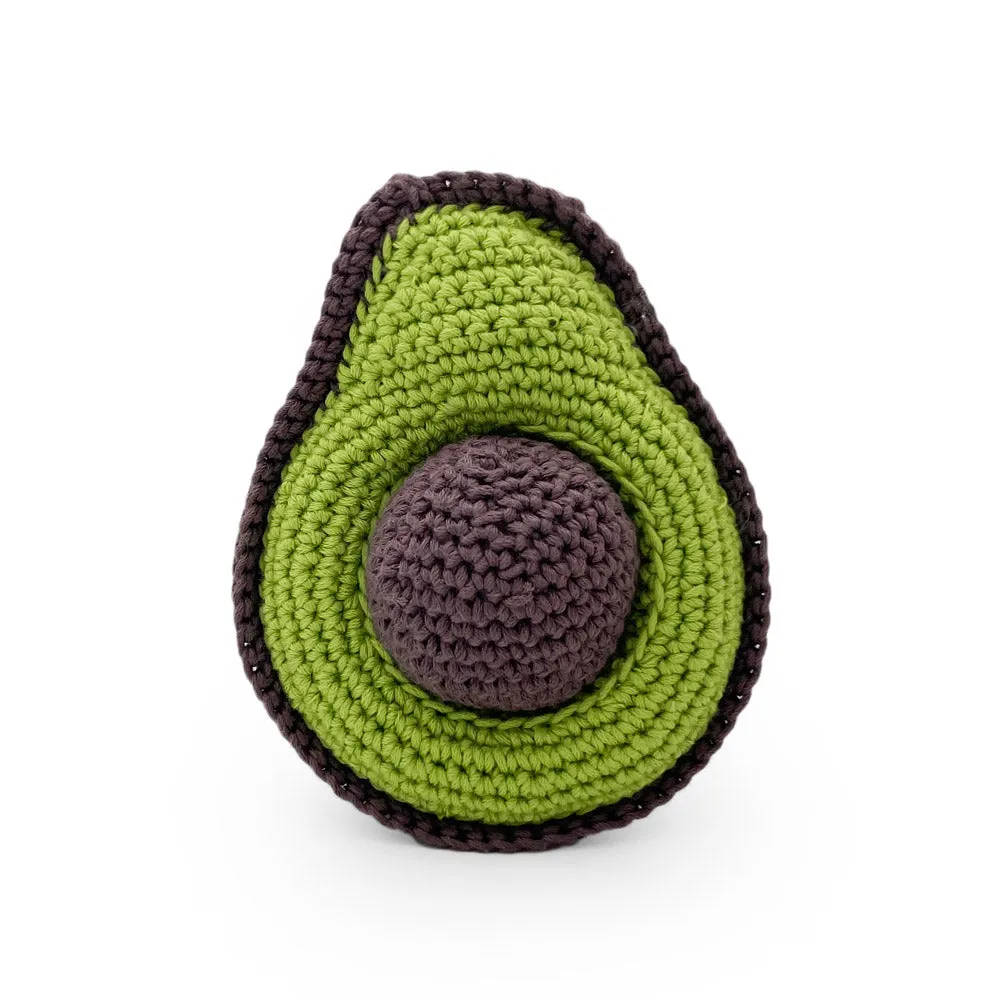 MyuM Avocado Crochet Rattle Toy