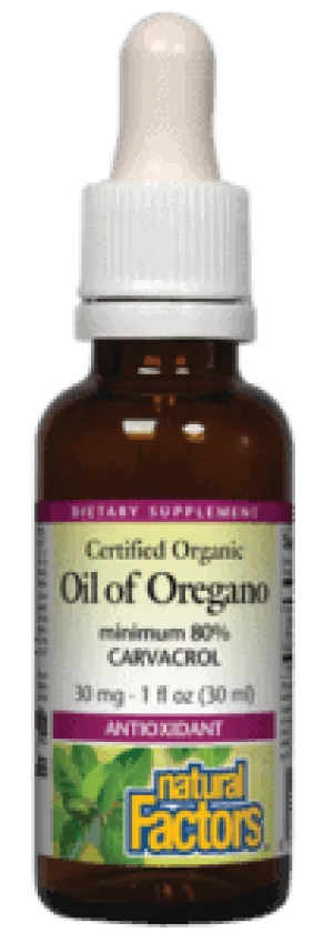 Natural Factors Oil of Oregano 60 Softgels