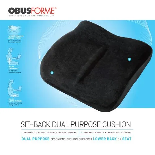 Obusforme Sit Back Cushion Support 1 PC