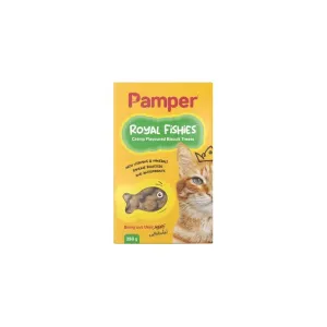 Pampers Royal Fish Biscuits Catnip Cat Treats 250g