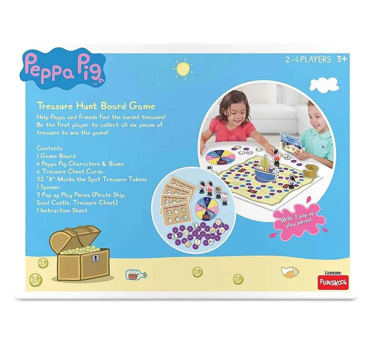 Peppa Treasure Hunt Board Games for Kids age 3Y 