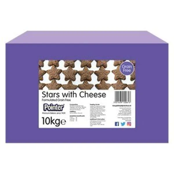 Pointer Grain Free Stars With Cheese 10kg
