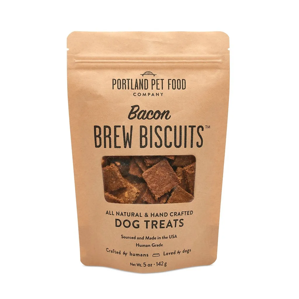 Portland Pet Bacon Brew Biscuit Treats 5oz