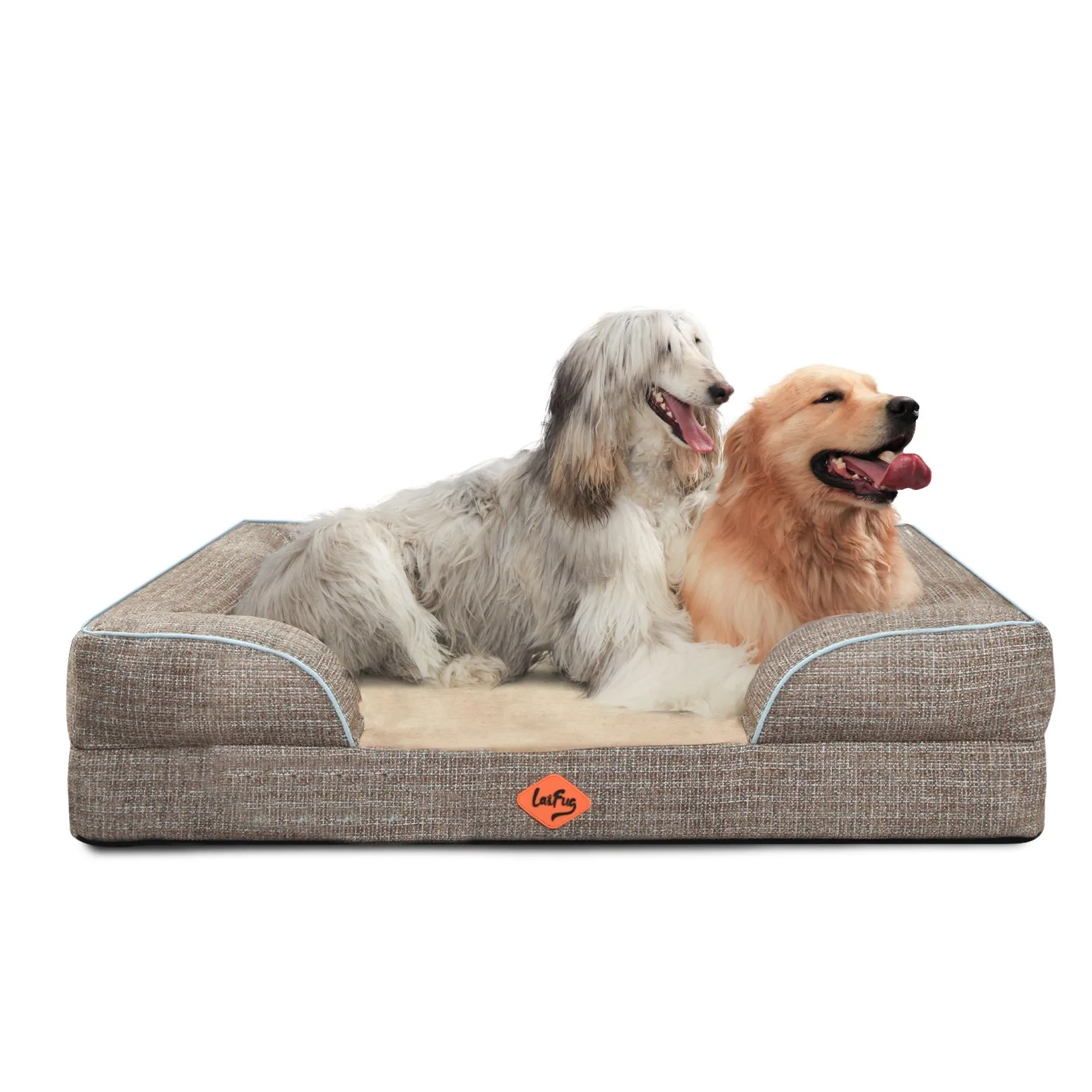 Premium Orthopedic Dog Sofa Bed | Tweed Design