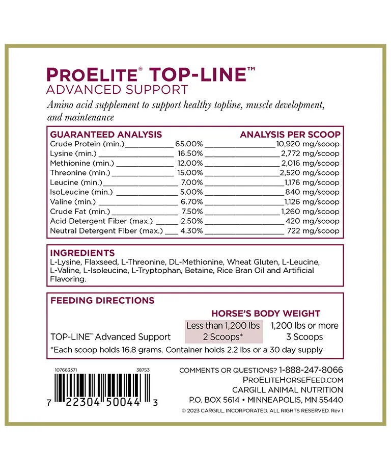 ProElite Top-Line Advanced Support Supplement for Horses