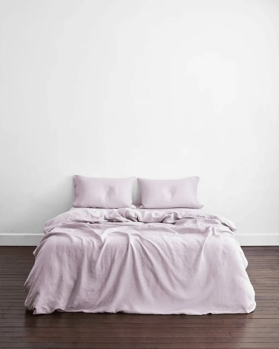 Pure Linen Pillow Cover | Set of 2 |Lilac
