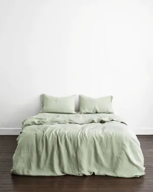 Pure Linen Pillow Cover | Set of 2 |Sage Green