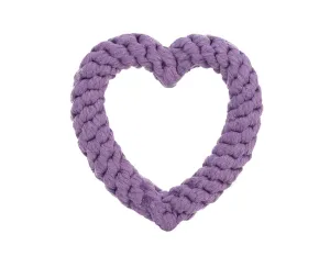 Purple Heart 7" Rope Dog Toy