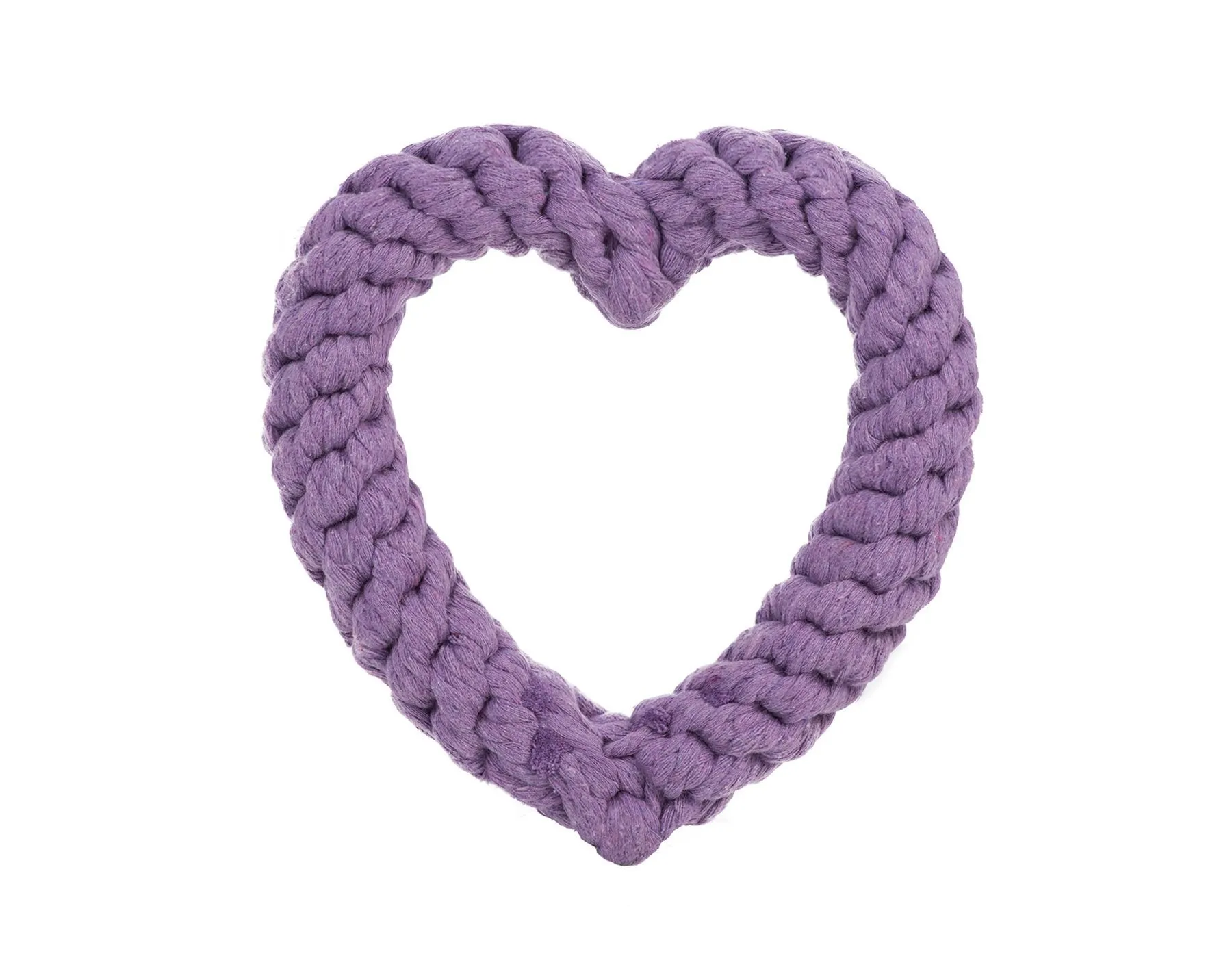Purple Heart 7" Rope Dog Toy