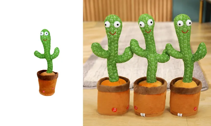 Shake Tone Singing & Dancing Cactus Plush Toy