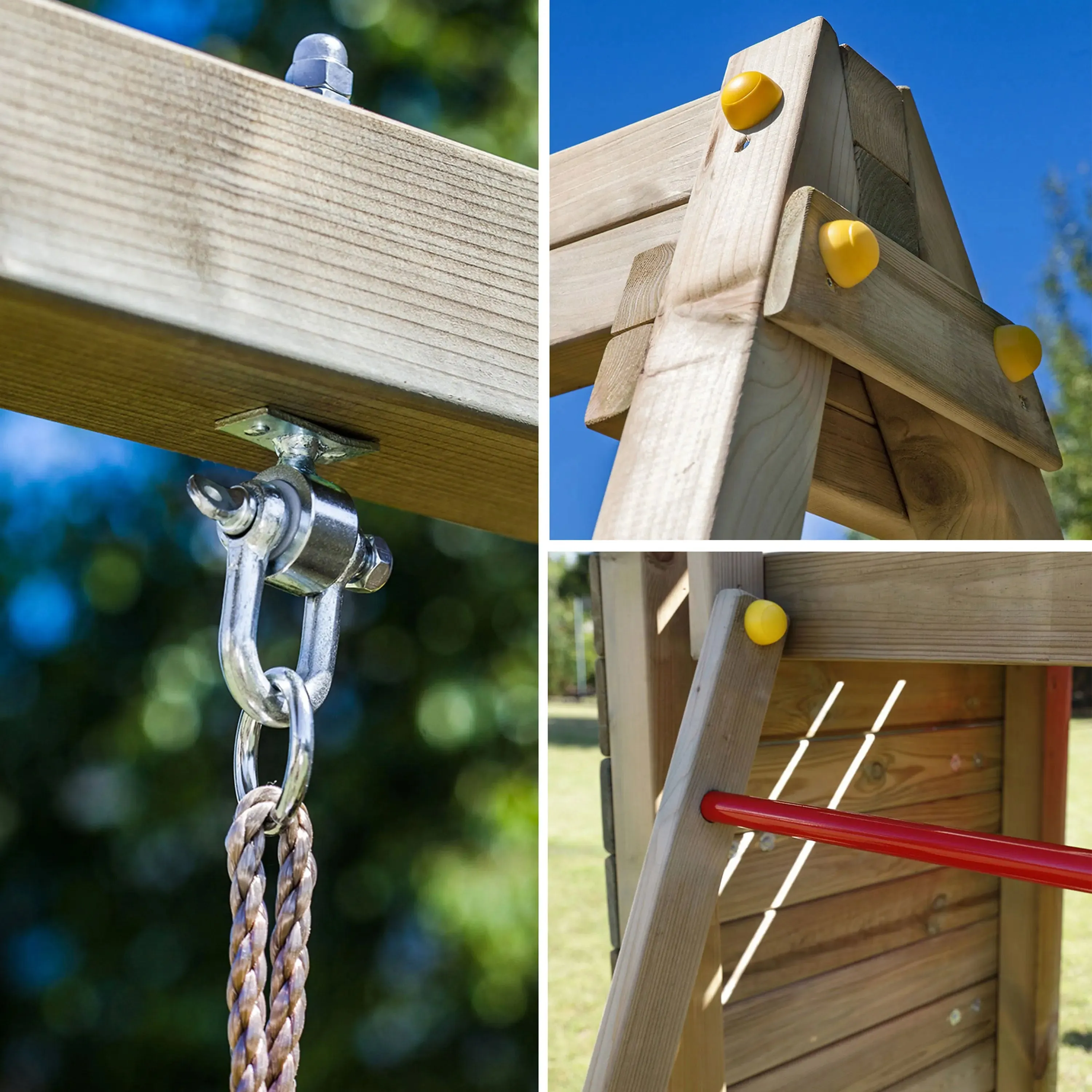 Sky High Hideout Climbing Frame with Swing and Slide - SPECIAL OFFER - 10% OFF