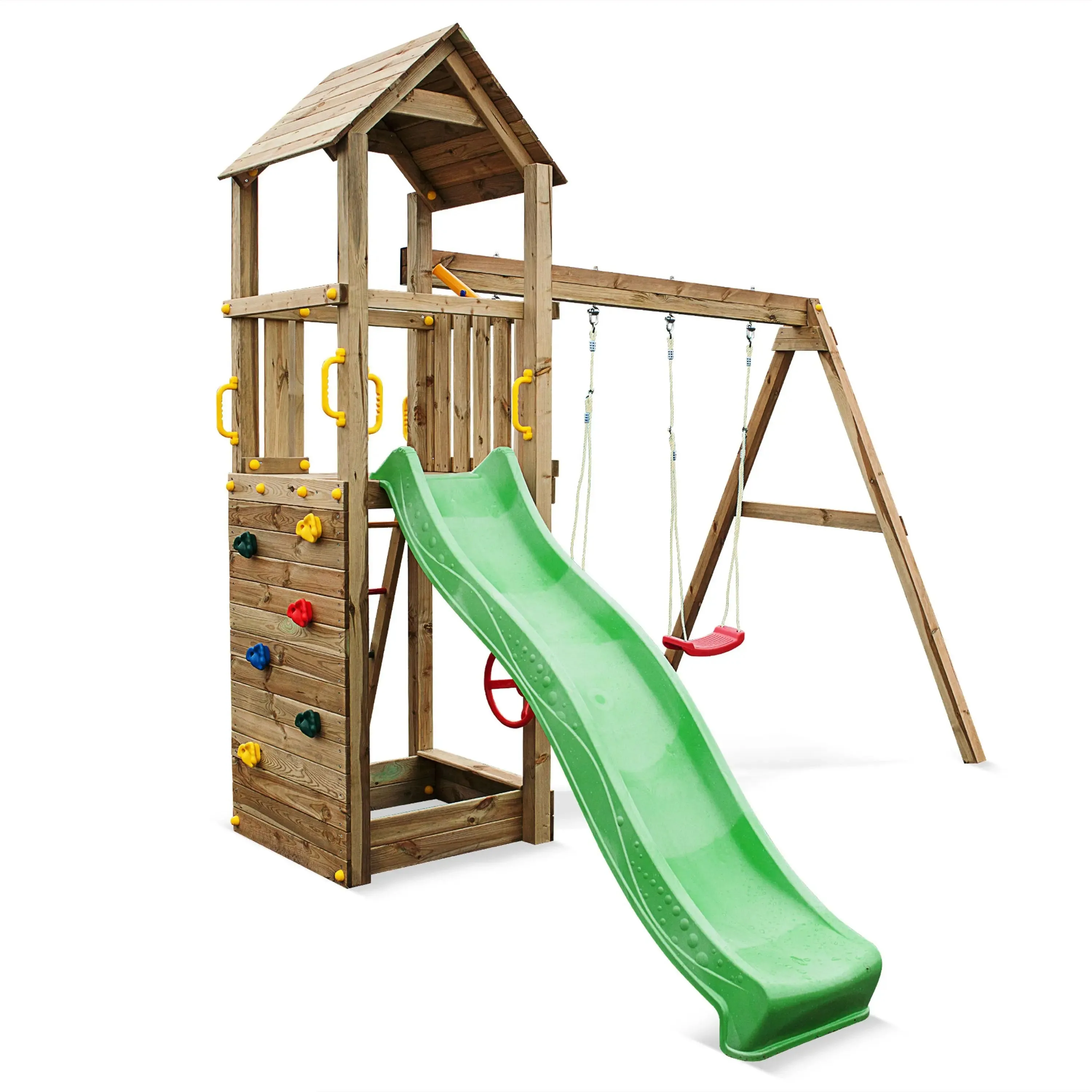 Sky High Hideout Climbing Frame with Swing and Slide - SPECIAL OFFER - 10% OFF