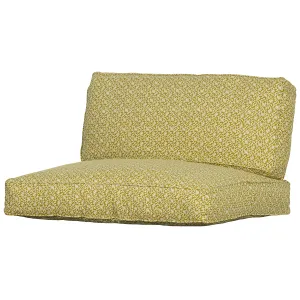 Snooze Ochre Seat/Back Cushion Set