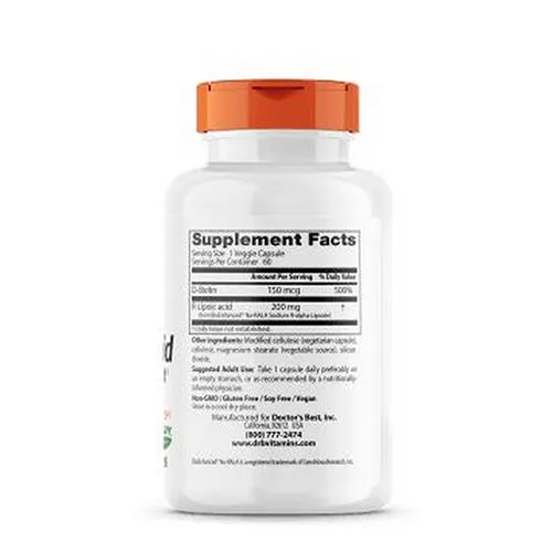 Stabilized R-Lipoic Acid 60 Vcaps By Doctors Best