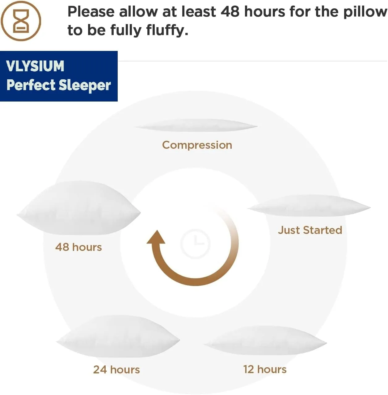 VLYSIUM Perfect Sleeper Arrya Microfiber Hotel Quality Premium Fibre Soft Cushion Filler, 16X16 Inches, White, Set of 5